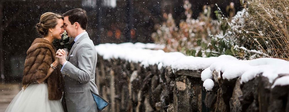 Outdoor wedding area
