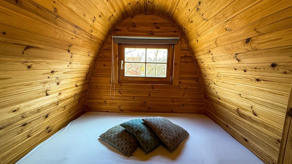 Fossatún Camping Pods & cottages – Sleeping bag accommodation Standard Cottage, 1 Queen Bed, Shared Bathroom, Mountain View 11