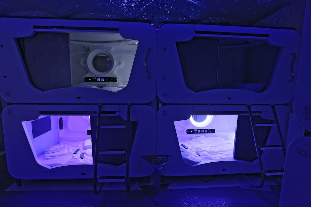 SubSpace Hostel One Deluxe Capsule in Shared Area 2