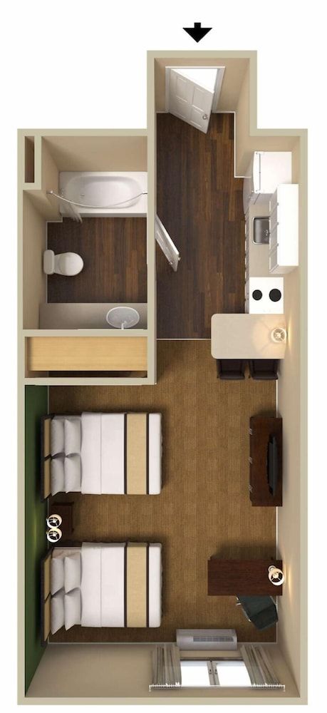 Extended Stay America Suites Minneapolis Airport Eagan North Studio, 1 Queen Bed, Non Smoking 2