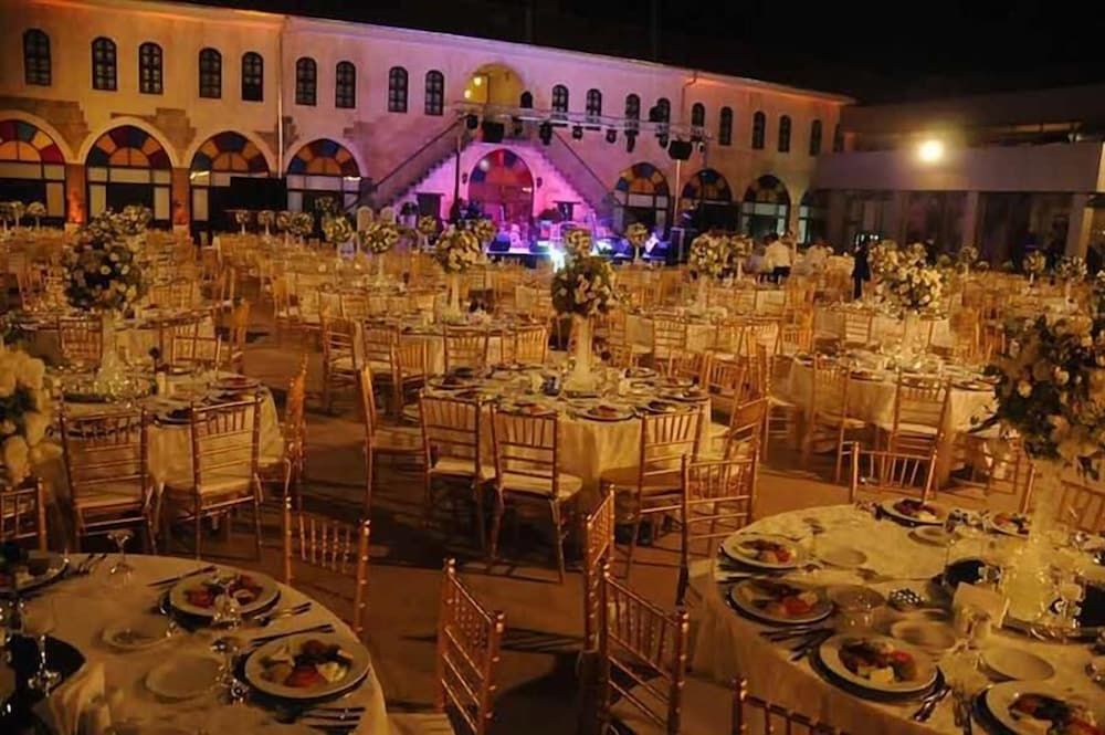 Outdoor wedding area