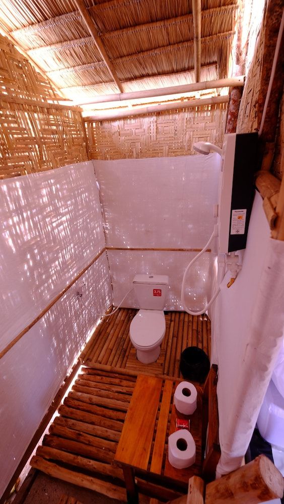 Beach Front Bamboo Cottage with Fan