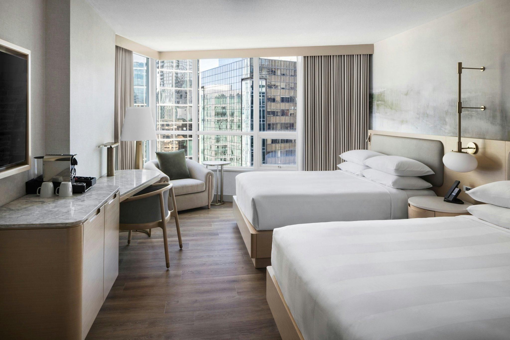 Newly Renovated Superior, Concierge lounge access, Guest room, 2 Queen, High floor