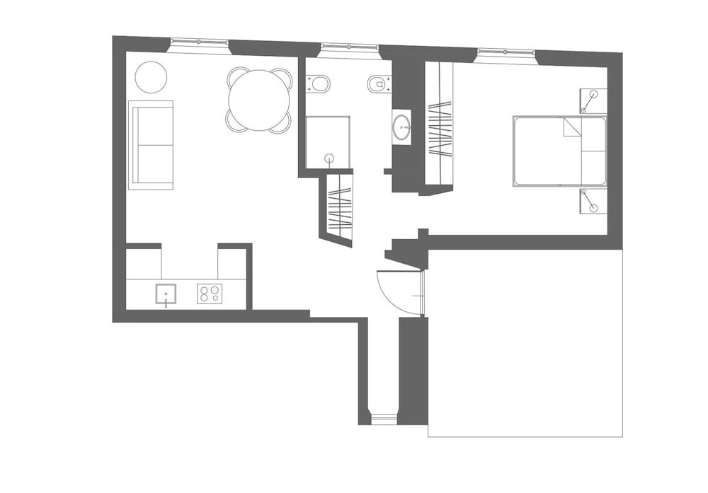 Room layout blue print