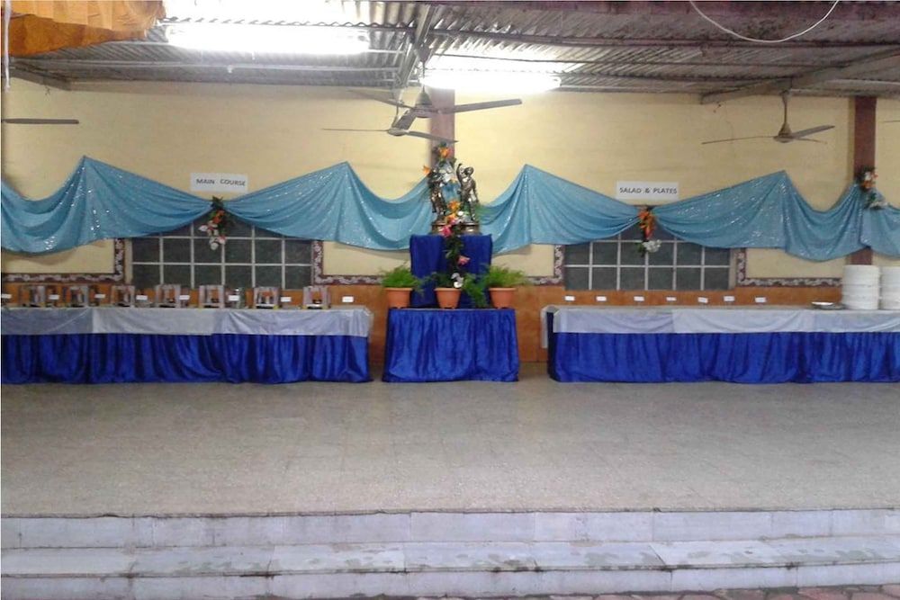 Outdoor banquet area