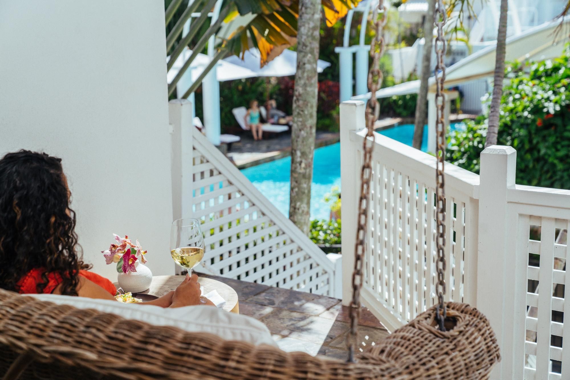 Brigadier King Studio Packages: Tropical gardens, romantic couples swing and private balcony