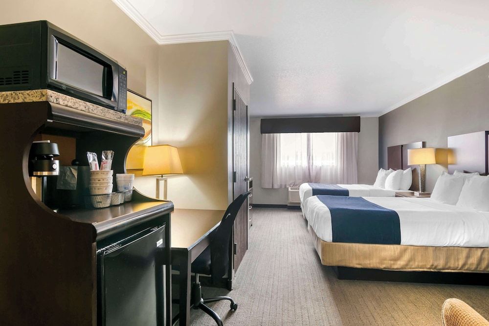 Standard Room, 2 Queen Beds, Non Smoking, Refrigerator & Microwave