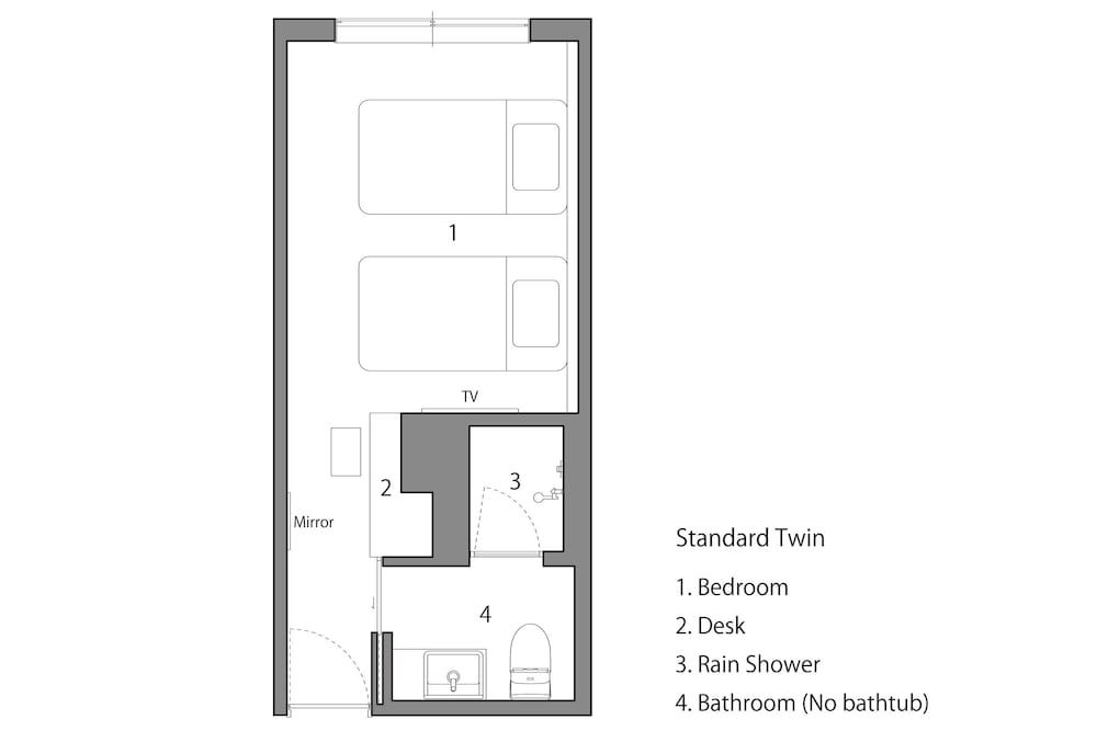 HOTEL THE FLAG Shinsaibashi Standard Twin Room, 2 Twin Beds, Non Smoking 4