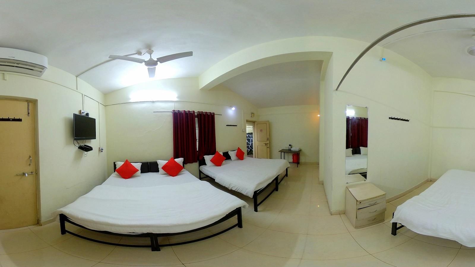 Quadruple Family Room with Air Conditioning