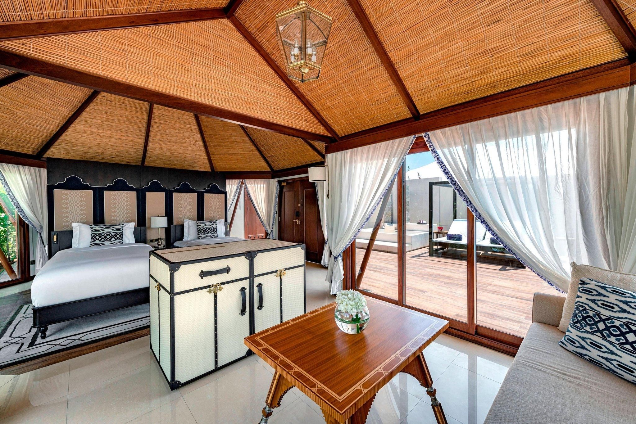 Al Bahar Tented Villa, 1 Bedroom Villa, 2 Twin, Sofa bed, Beach front access, Plunge pool