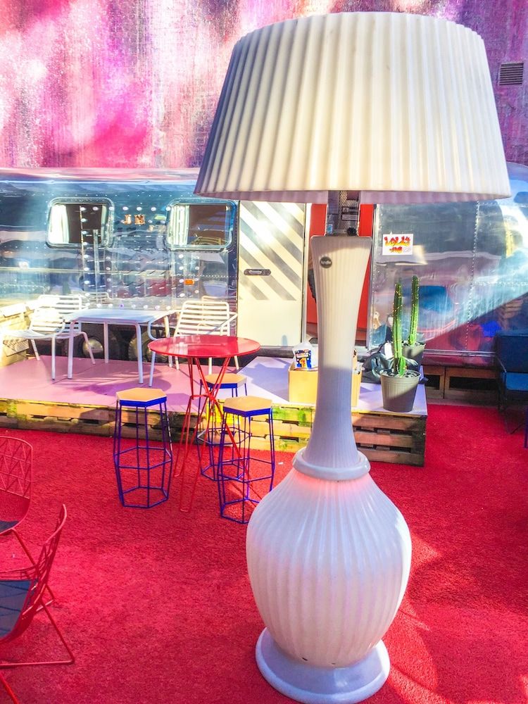 Outdoor banquet area