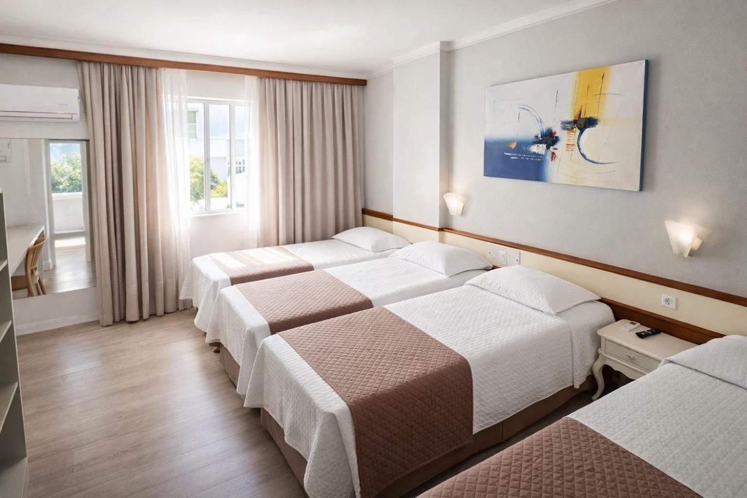 Quadruple Room With 4 Single Beds