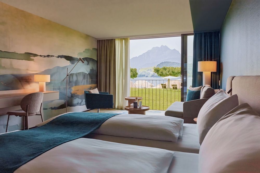 HERMITAGE Lake Lucerne - Beach Club & Lifestyle Hotel Superior Room, Garden View 3