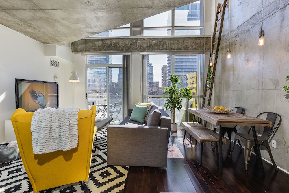 QuickStay - Sunlit Luxury Loft on King West Luxury Loft, 1 Bedroom, Balcony 26