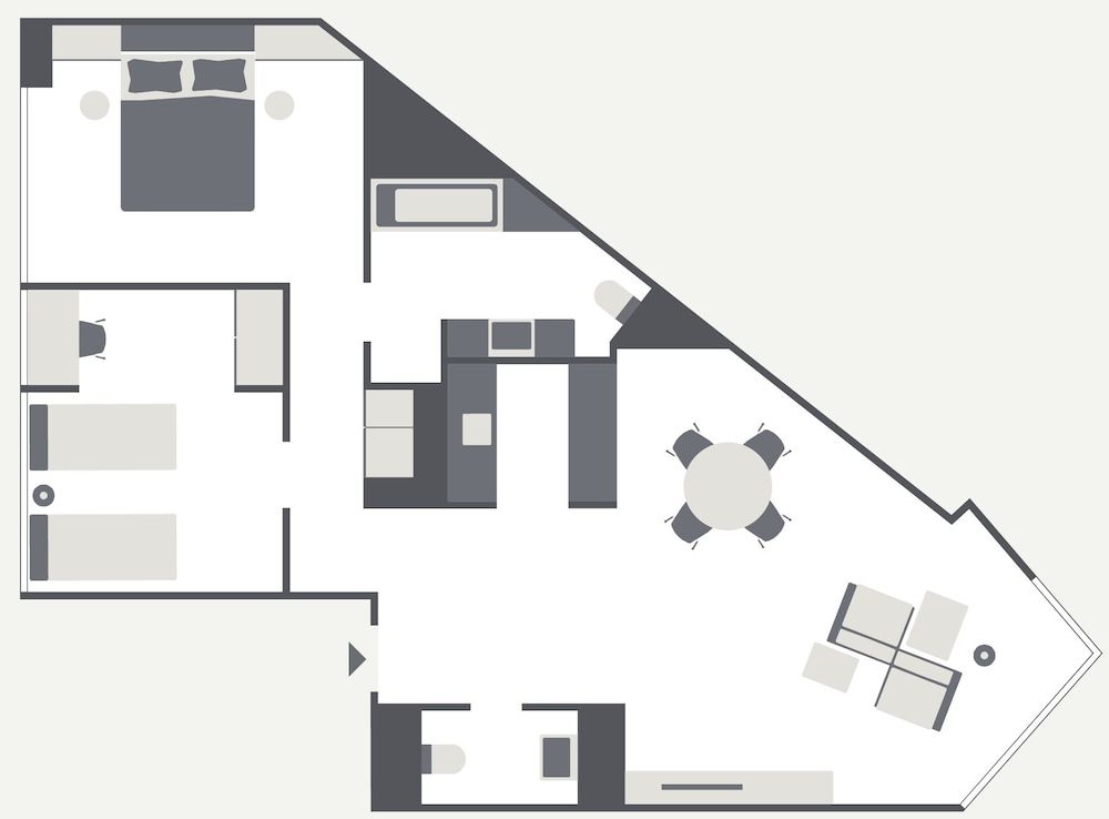 Room layout blue print