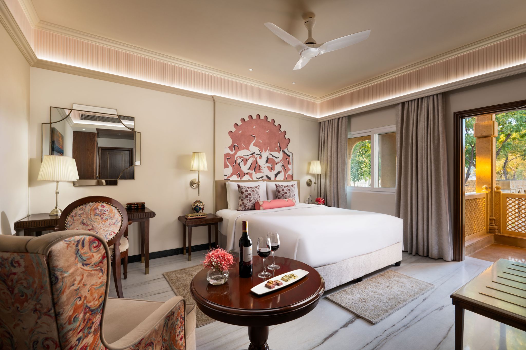 Palace Room Double Bed with Sit-Out