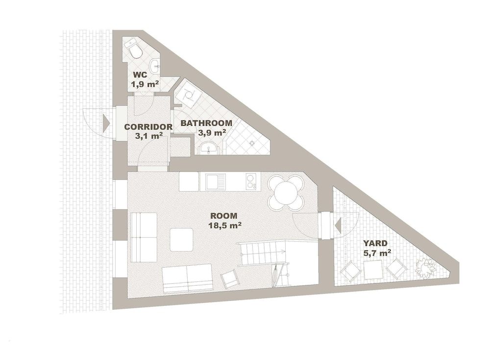 Room layout blue print