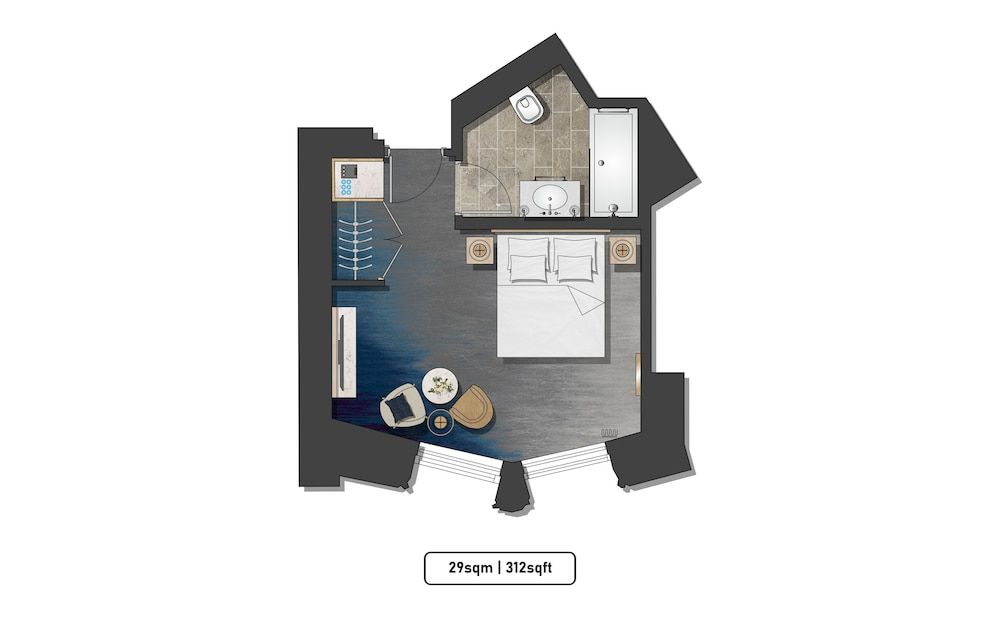 Deluxe Room, 1 King Bed, Non Smoking, City View