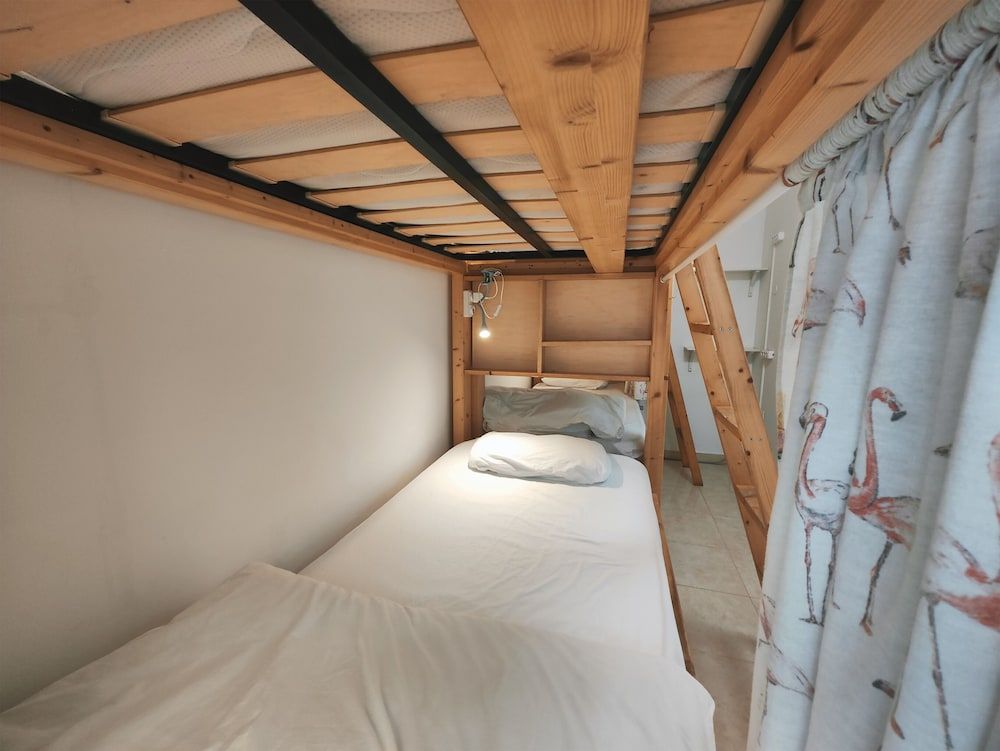 Mixed dorm 4 beds, shared bathroom