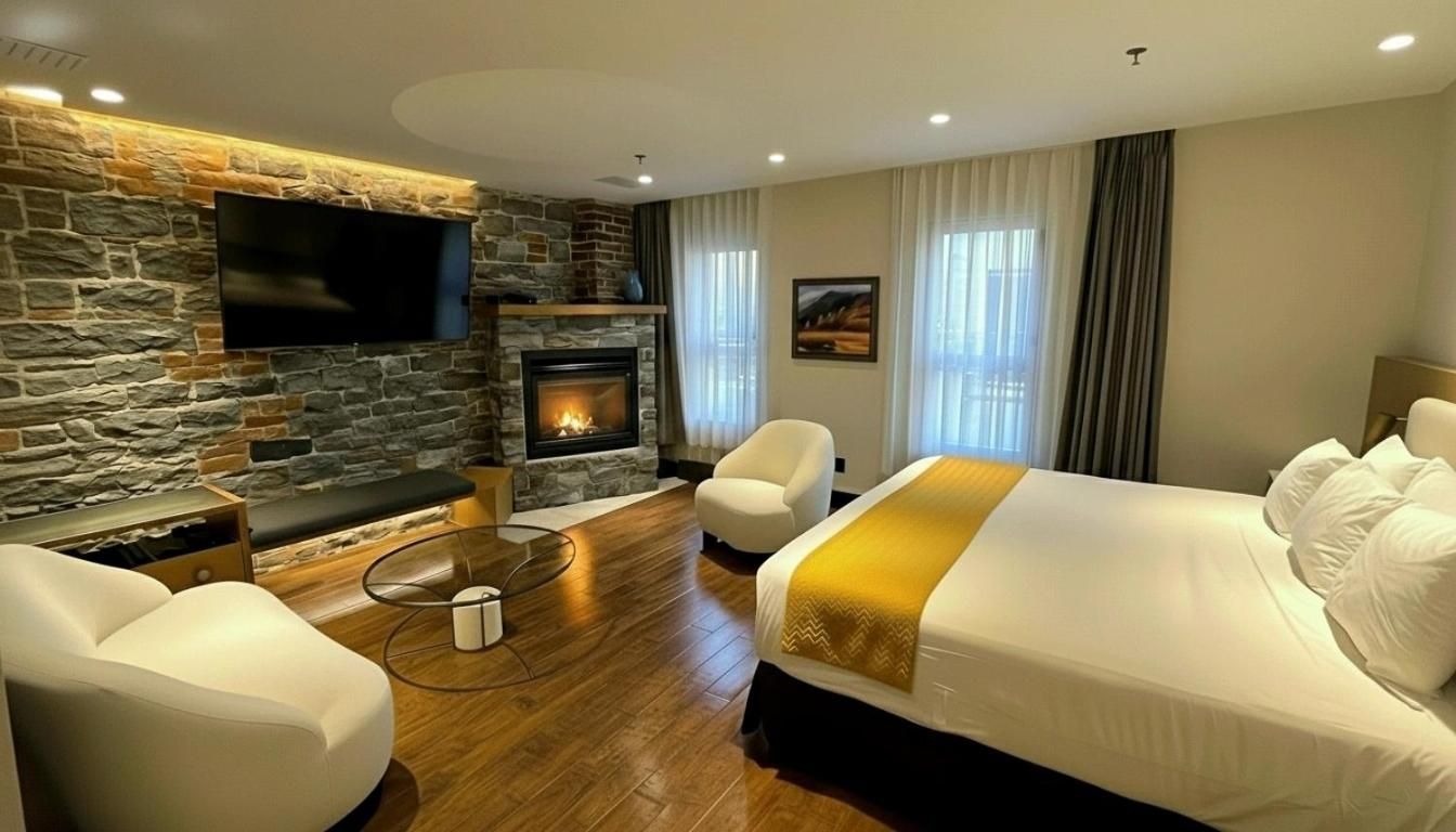 Deluxe King with Fireplace 