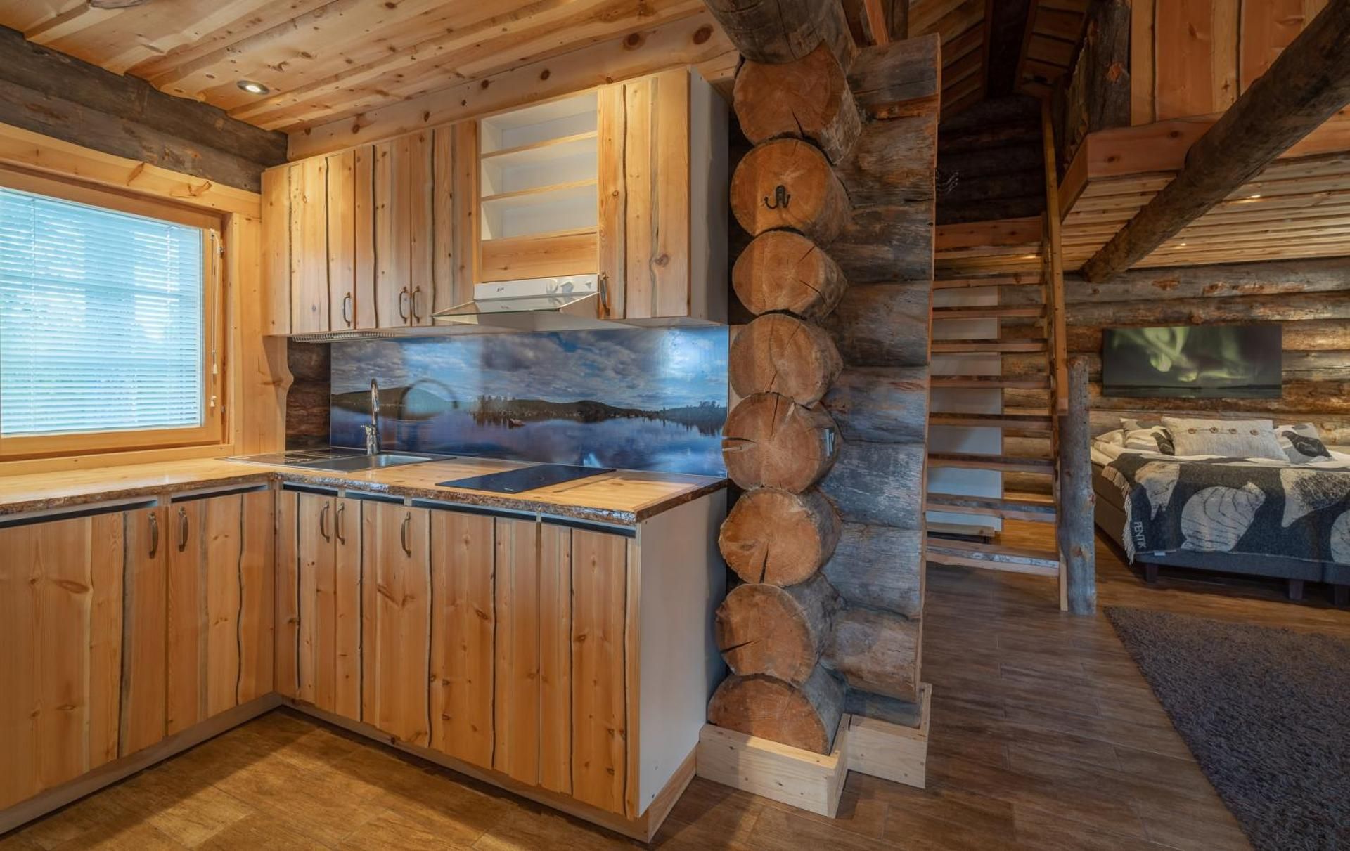Log Cabin with Loft and Sauna