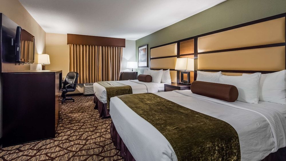 Standard Room, 2 Queen Beds, Non Smoking, Refrigerator & Microwave