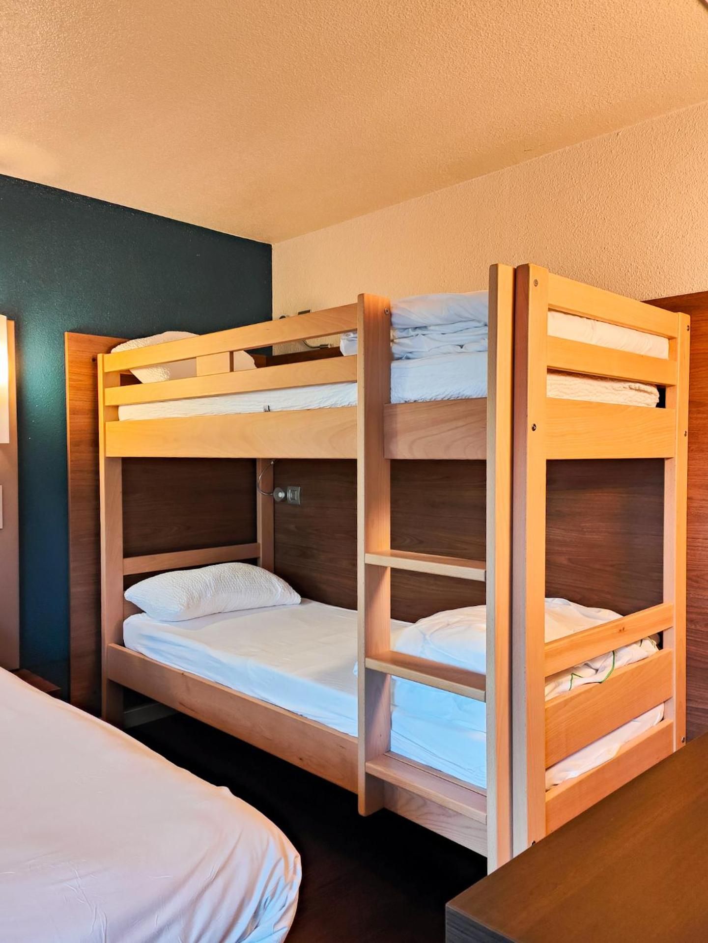 Family Room with One Double Bed and Two Bunk Beds