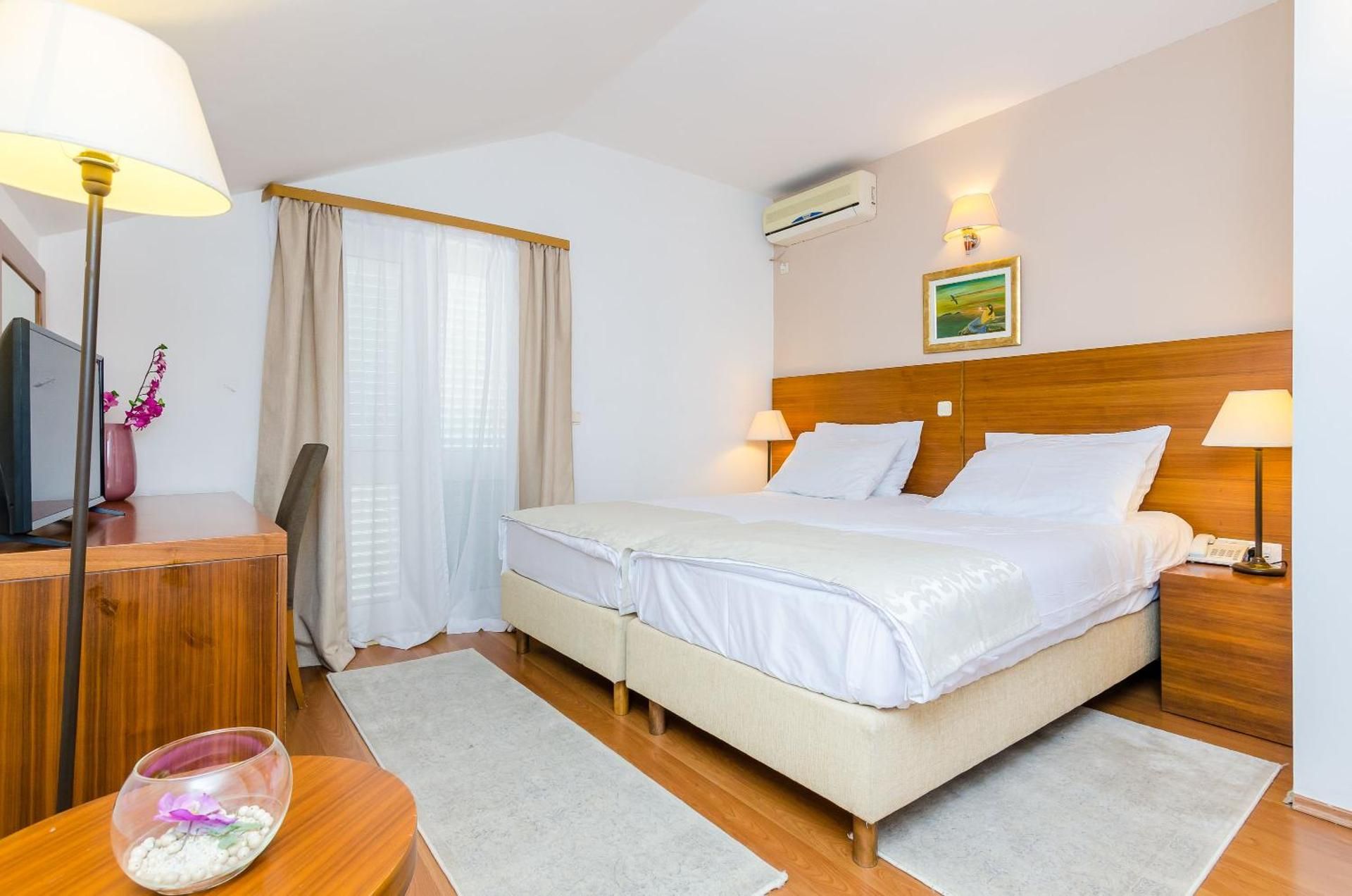 Double or Twin Room with Balcony and City View