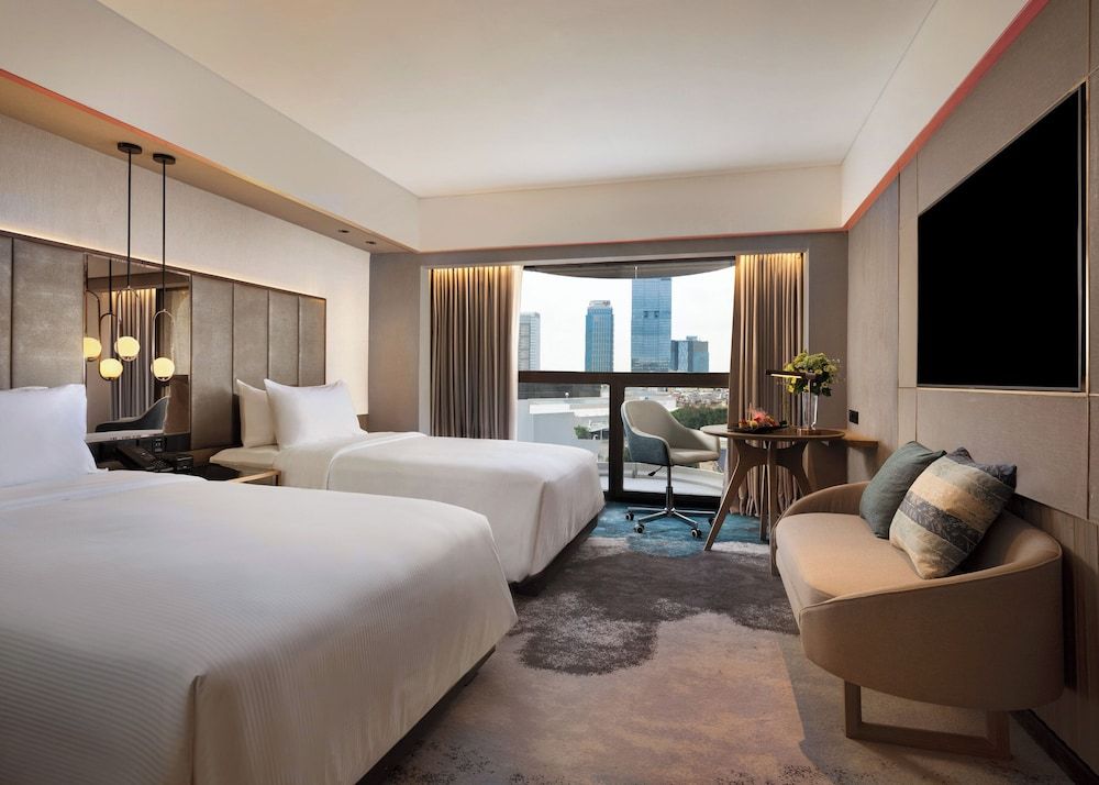 Sari Pacific Jakarta, Autograph Collection Grand Room, 2 Twin Beds, City View