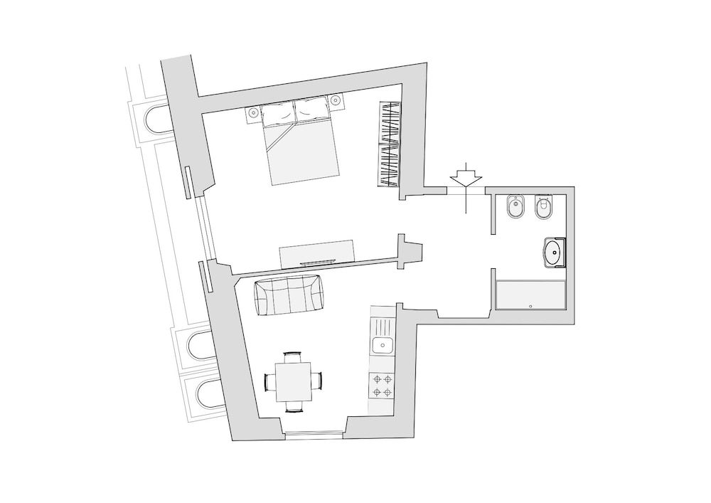 Room layout blue print