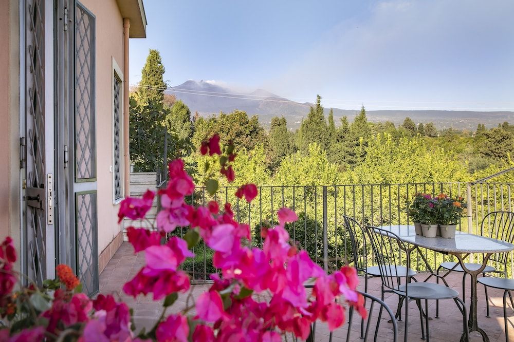 Classic Double Room, Terrace, Garden View (Sea and Etna view)