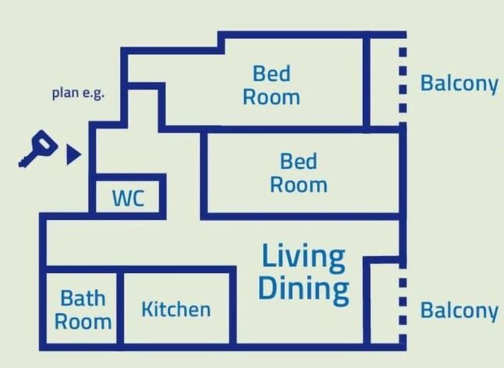 Room layout blue print