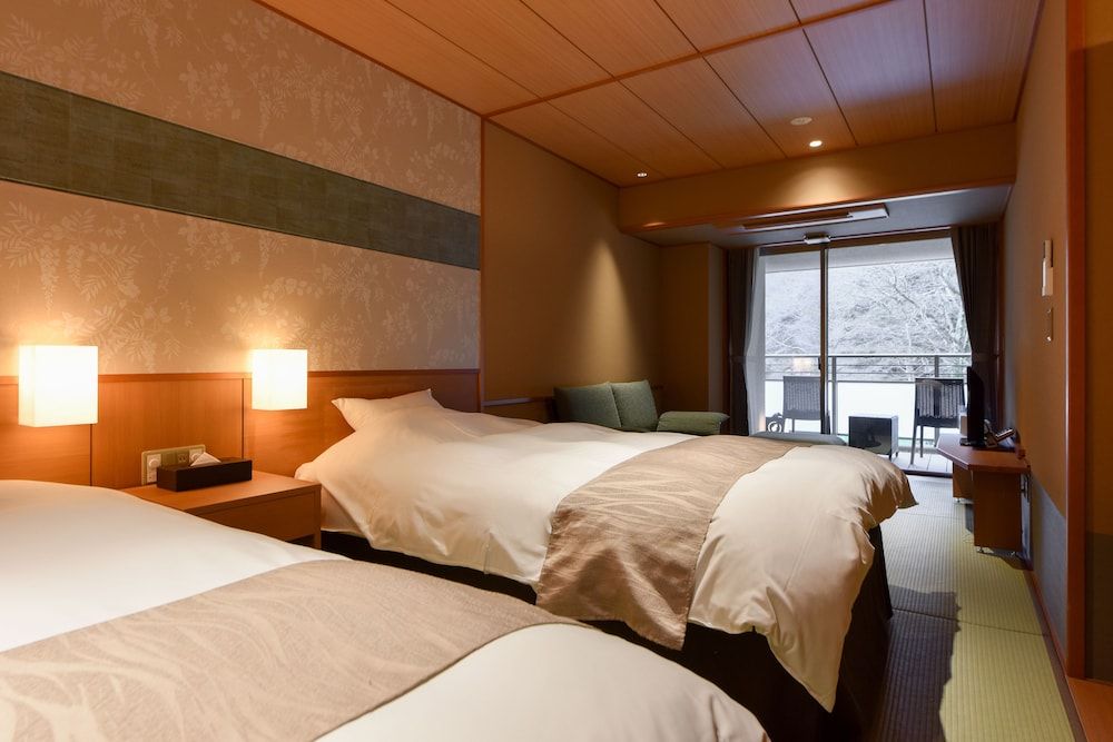 Standard, 2 Twin, Mountain View, Balcony, Open-Air Bath