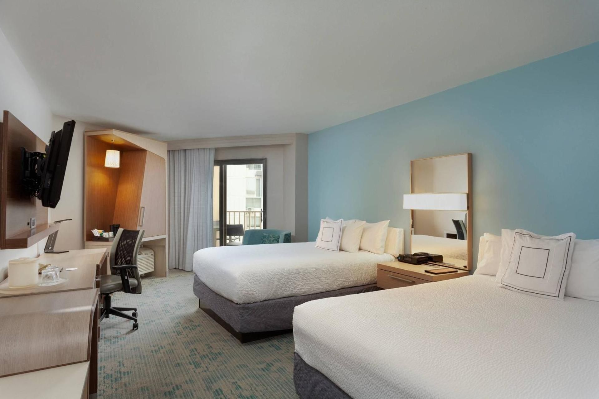 Queen Room with Two Queen Beds and Transfer Shower - Mobility and Hearing Accessible