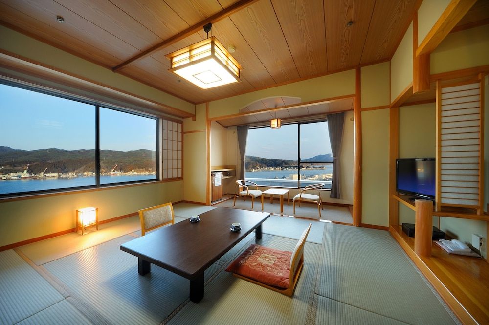 Japanese Western Style Room with Half Board with Ocean View