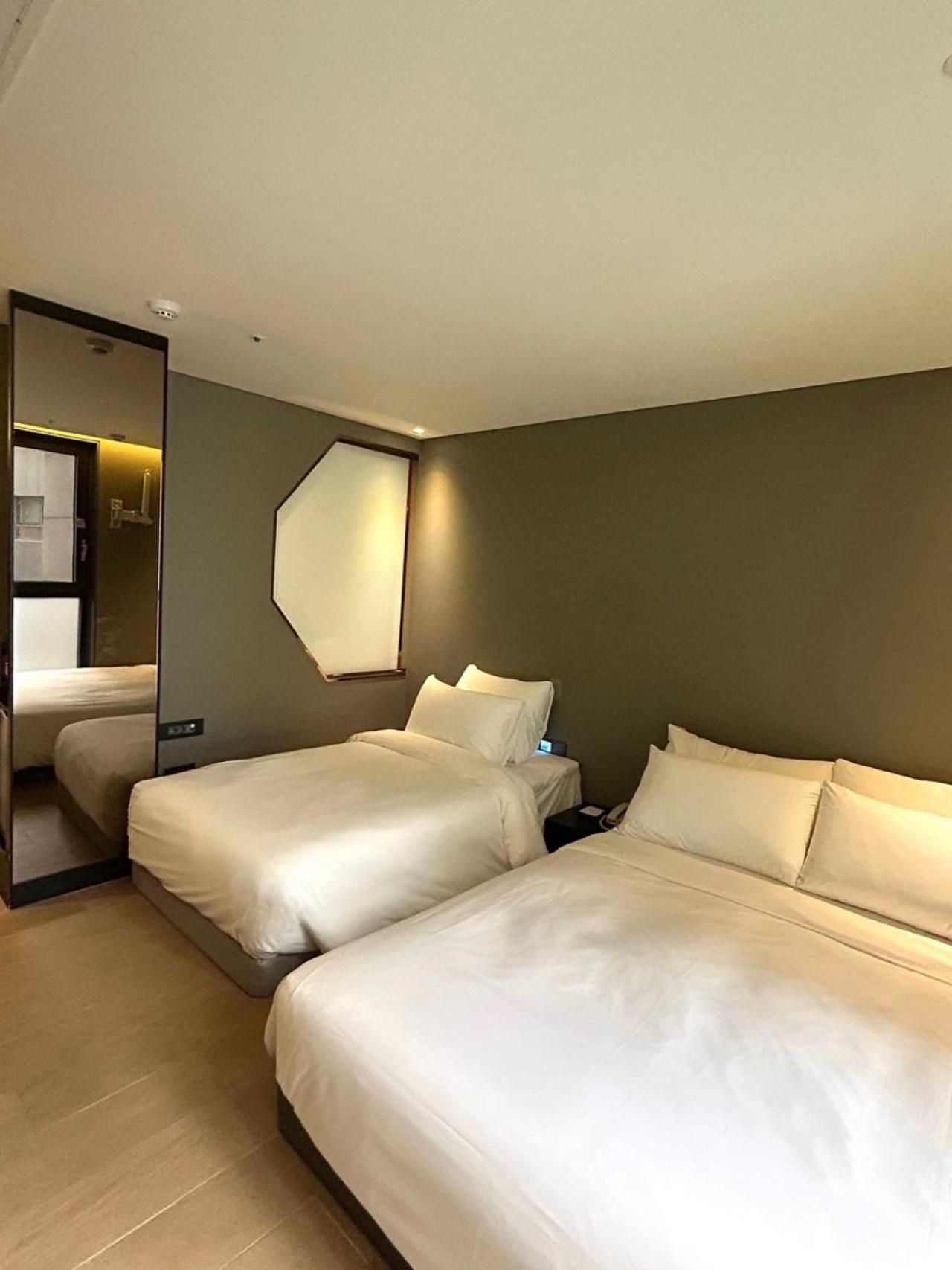 Inside Twin Room - No view (Double + Single)