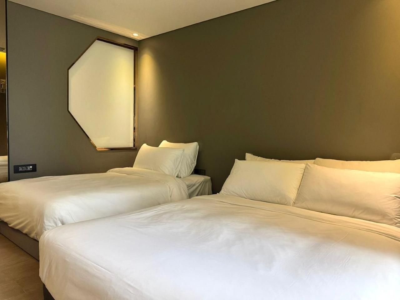 Inside Twin Room - No view (Double + Single)