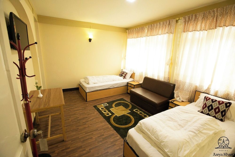 Aarya Chaitya Inn Standard Twin Room, 2 Twin Beds, Private Bathroom 2
