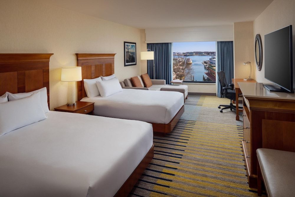 Room, 2 Queen Beds with Sofa bed, Water View