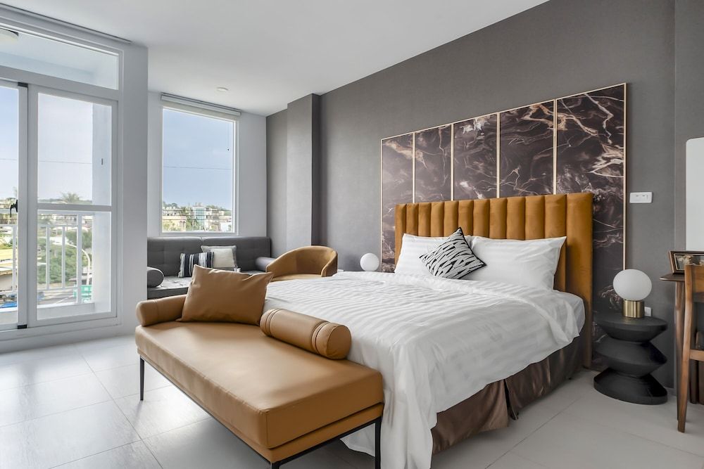 Sunset Mu Style Inn Deluxe Double Room, Balcony