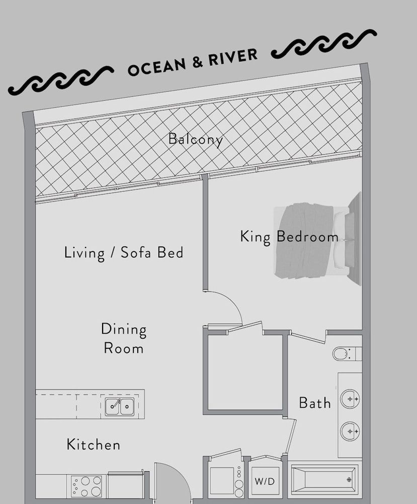 ICON Brickell Suites by Vesper Superior Condo, Non Smoking, Ocean View 14