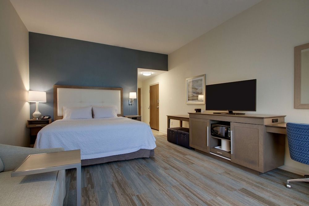 Room, 1 King Bed with Sofa bed, Refrigerator & Microwave