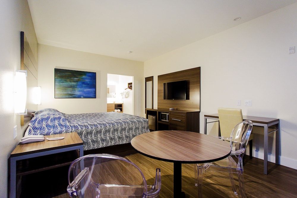 Palace Inn Blue US 59 & Gessner Deluxe Room, 1 King Bed, Refrigerator & Microwave 4