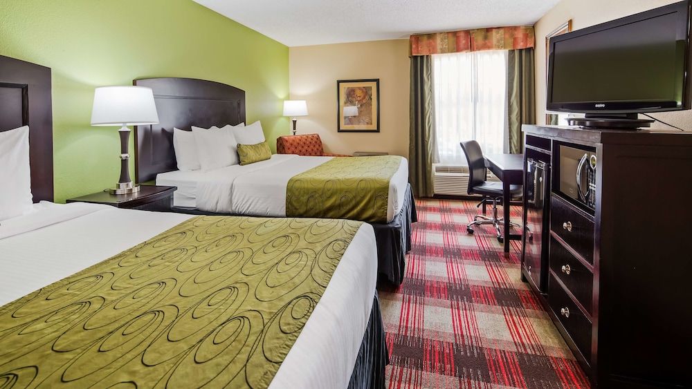 Standard Room, 2 Queen Beds, Non Smoking, Refrigerator & Microwave