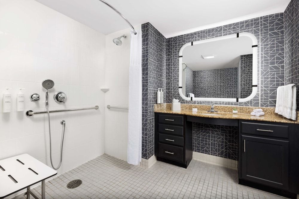 Suite, 1 King Bed, Accessible (Mobility & Hearing, Roll-in Shower)