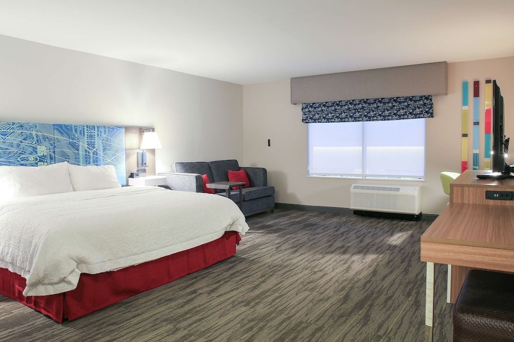 Room, 1 King Bed with Sofa bed, Refrigerator & Microwave