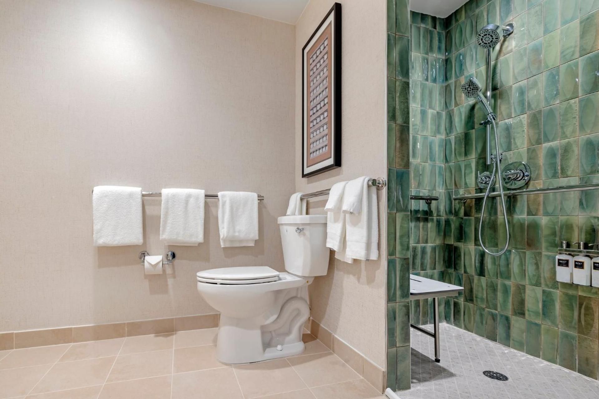 Accessible Deluxe Room with Roll-in Shower 2 Double Beds - City View