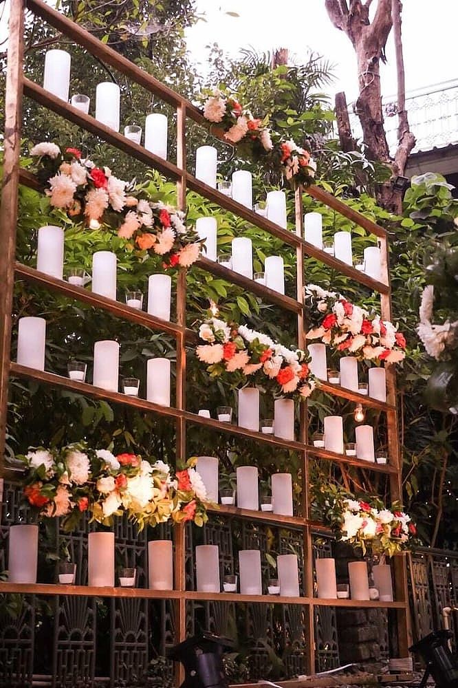 Outdoor wedding area