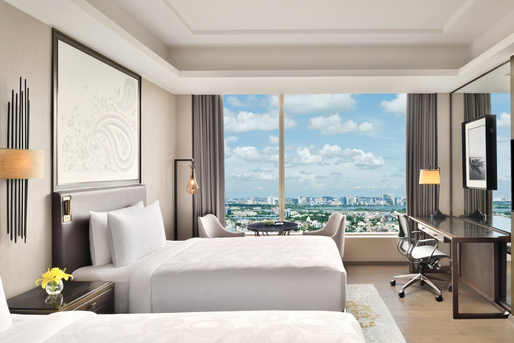 Executive lounge access, Guest room, 2 Twin, High floor
