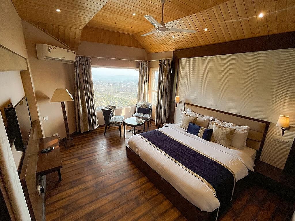 Regenta Resort Exotica Dharamshala on Hilltop Private Cottage with balcony